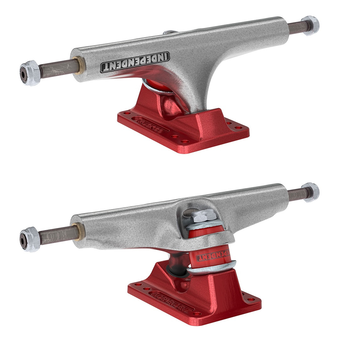 Independent STG 4 Hollow Trucks - Silver/Ano Red