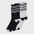 Santa Cruz Crew Socks Drift Strip 2 Pack