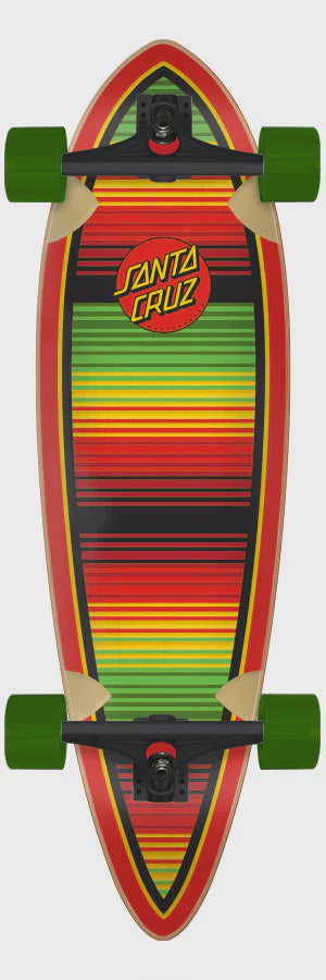 anta Cruz Serape Dot Pintail Longboard Complete