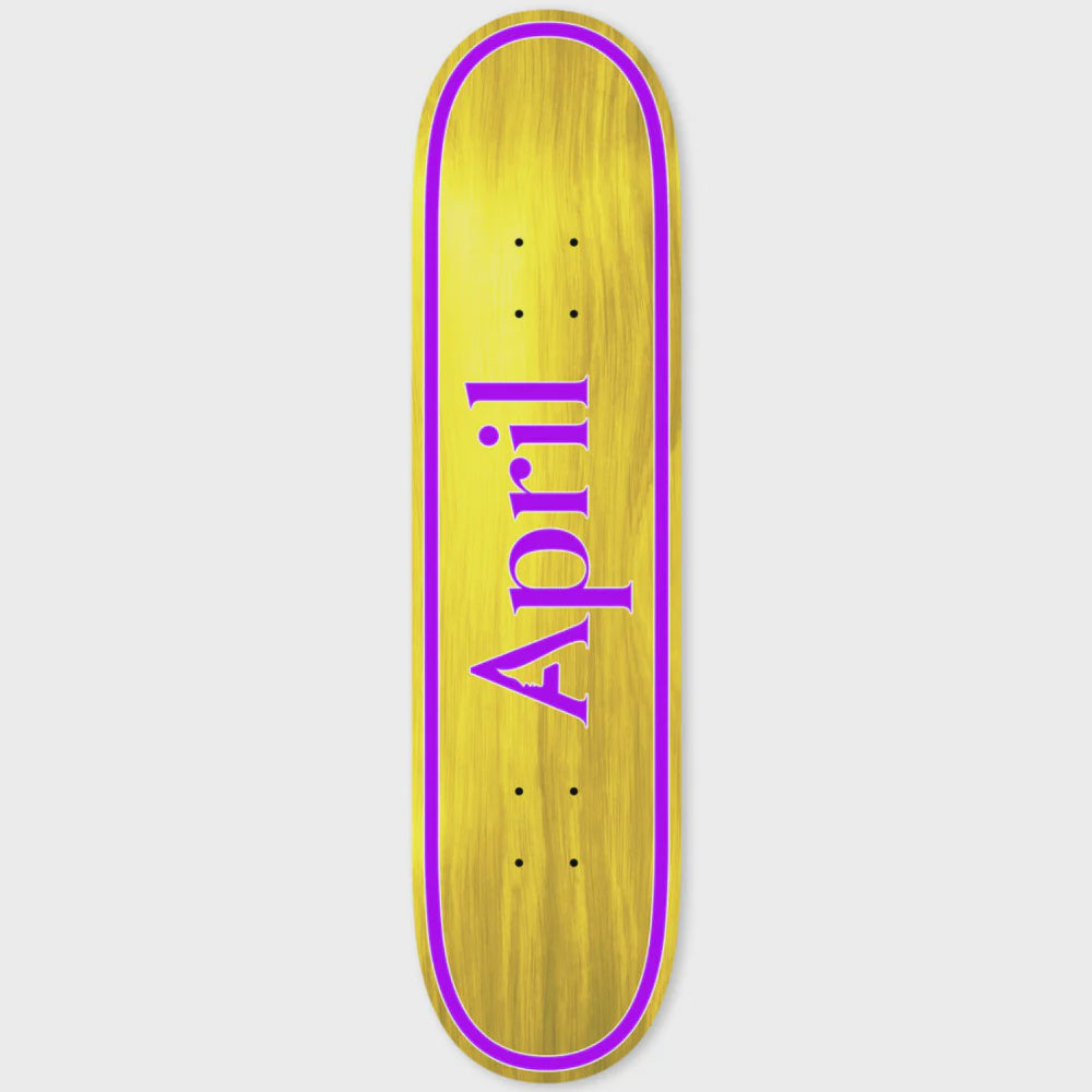 April OG Logo Deck - Yellow/Purple