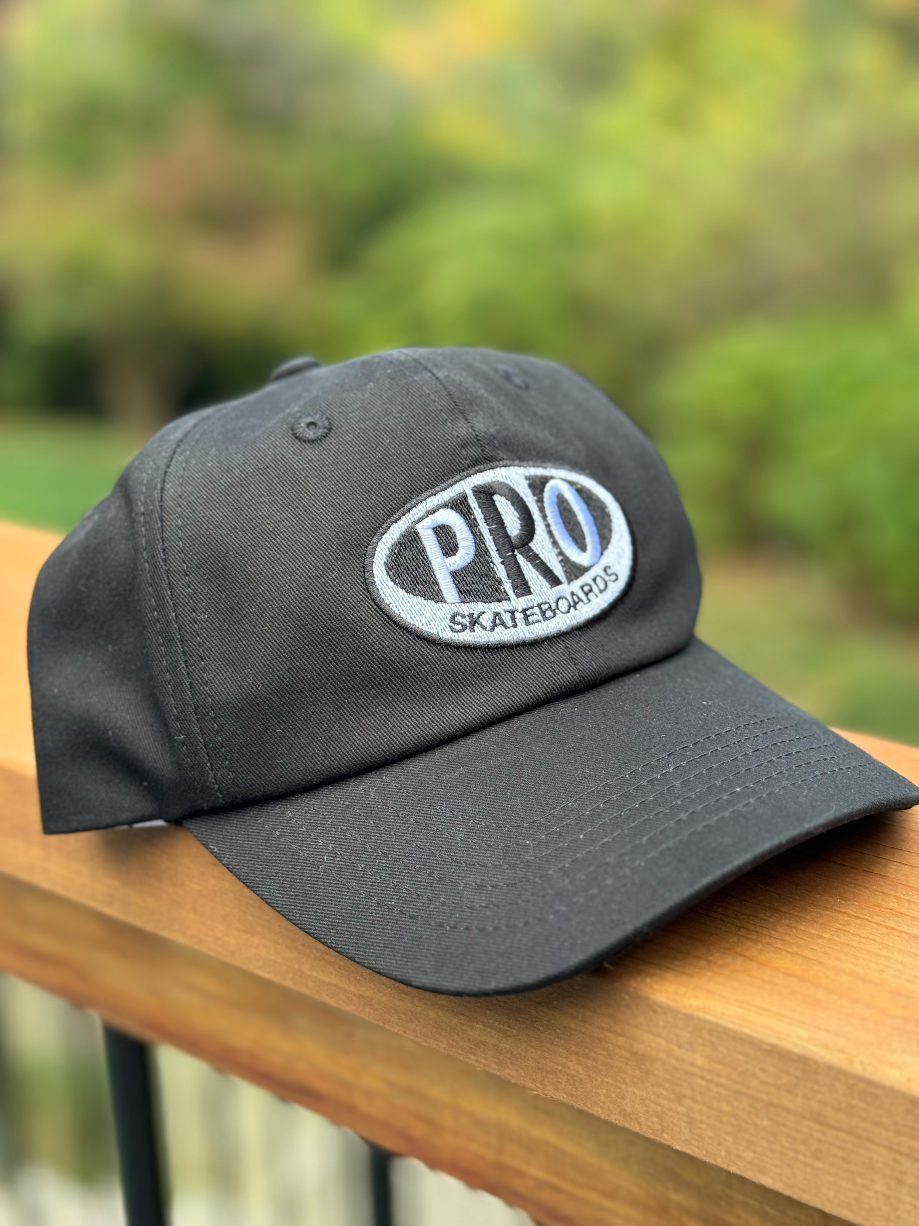 Pro Skates Proval Embroidered Dad Cap - Black/White
