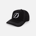 Dime Cursive Denim Worker Cap - Black Washed