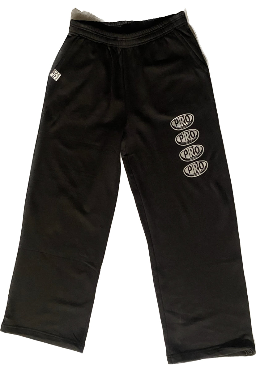 Pro Skates Proval Wide Sweat Pants - Black/Cool Grey