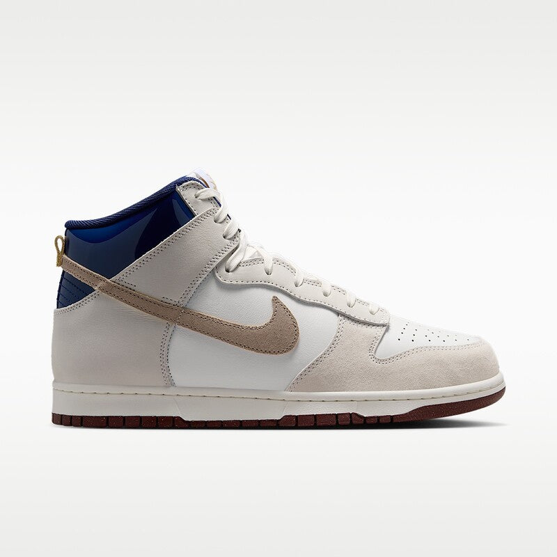 Nike SB Dunk High Pro QS Shoe - White/Ivory Sand Dune/Blue Void (Beyond Store)