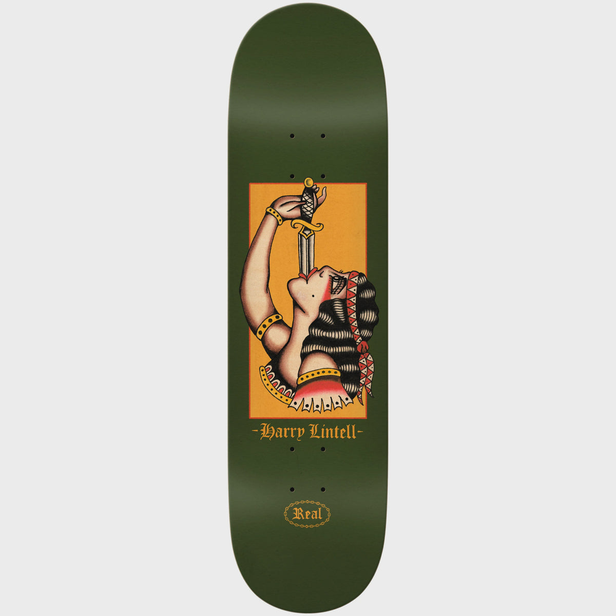 Real Harry Sword Swallower Deck - Dark Green
