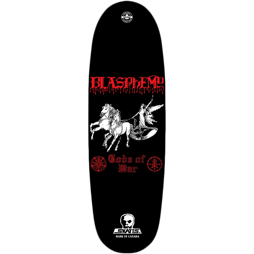 Skull Skates Blasphemy Gods Of War Football Deck