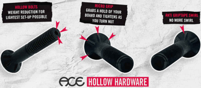Ace AF-1 Hollow Bolts - Allen 1"