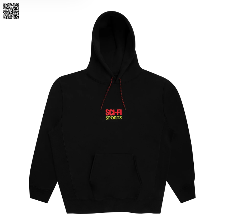 Sci-Fi Fantasy Sports Hooded Sweater - Black