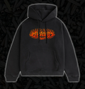 Satan's Drano Coral Hooded Sweater - Black
