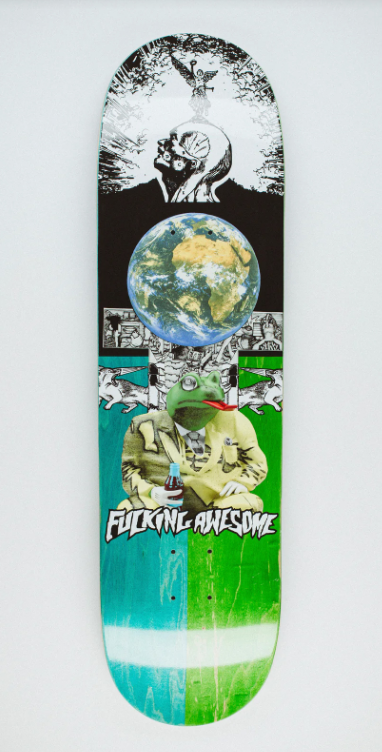 Fucking Awesome Louie 3D Frog Split Shape 2 Deck