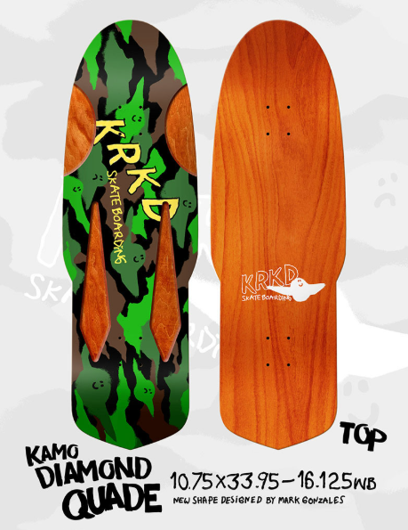 Krooked Kamo Diamond Quad Deck