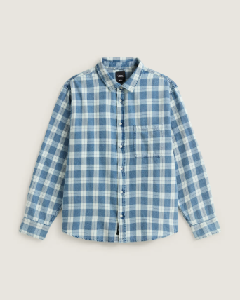 Vans Lawson Vintage L/S Button-Up Shirt - Indigo/Bleach
