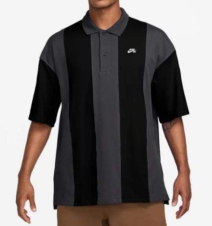 Nike SB Break Polo Shirt - Black