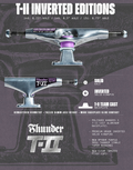 Thunder T-II Inverted Trucks - Polished Silver