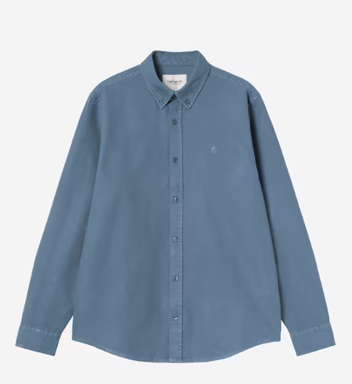 Carhartt WIP Bolton L/S Button-Up Shirt - Icesheet