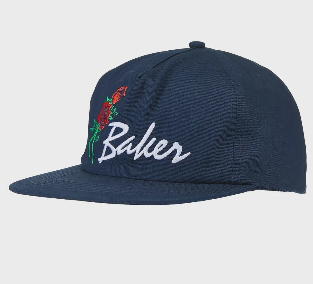 Baker Roses Snapback Cap - Navy