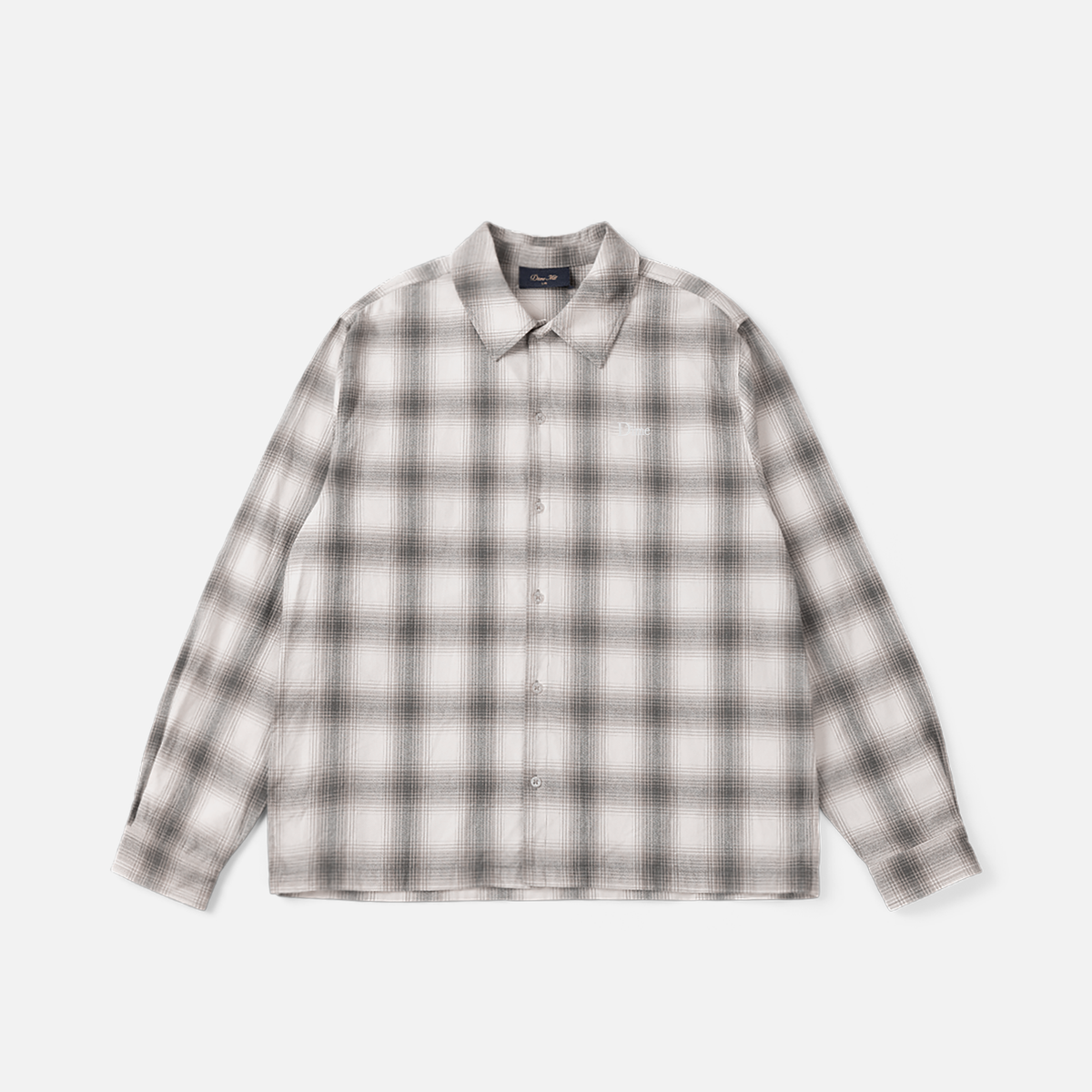 Dime Premium Flannel Shirt - Light Grey