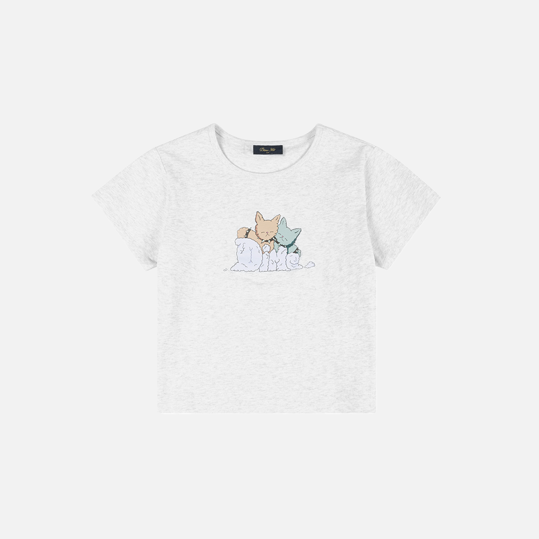 Dime Fluff T-Shirt - Ash