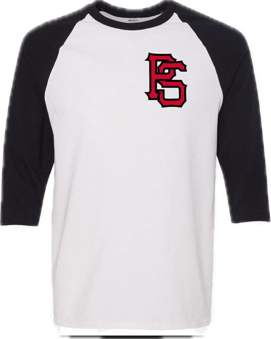 Pro Skates PS Chest 3/4 T-Shirt - Black/White