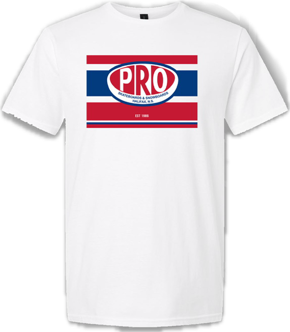 Pro Skates Playoff T-Shirt - White/Red