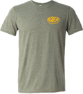 Pro Skates Chest Proval T-Shirt - Heather Military Green/Yellow