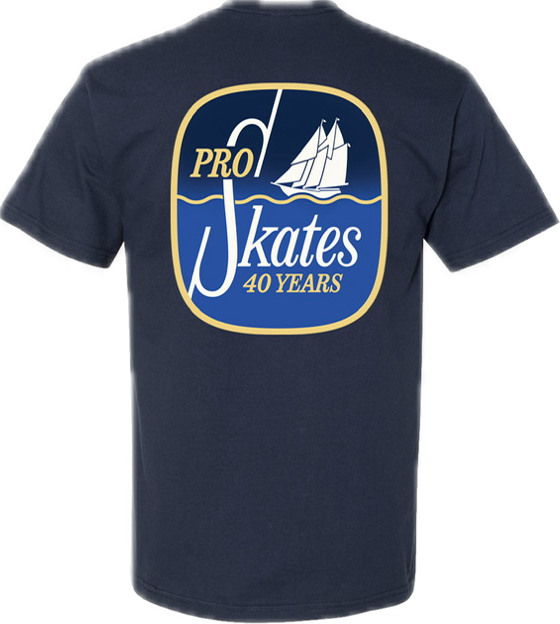Pro Skates 40th Luke Norrad Schooner T-Shirt - Navy