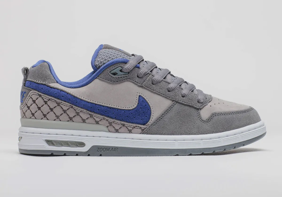 Nike SB P.Rod Zoom Air Low OG Shoe - Flint Grey/Deep Royal Blue