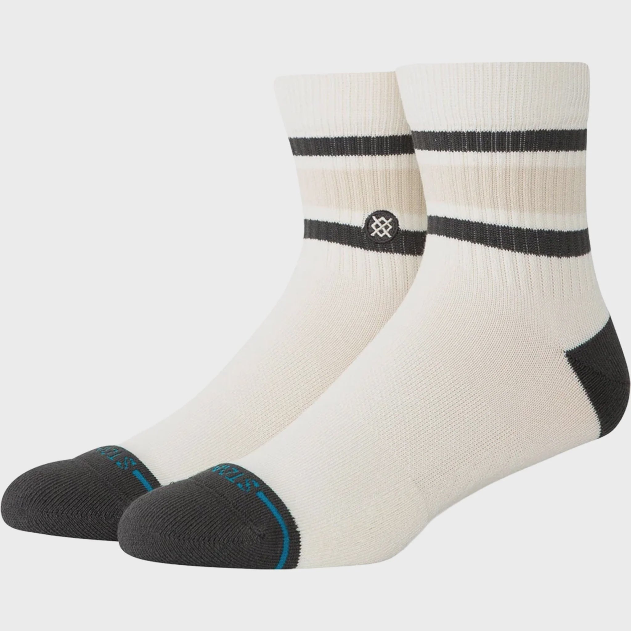 Stance Boyd QTR Sock - Cream/Brown