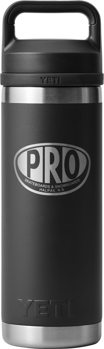 Yeti x Pro Skates Rambler 18oz/Chug Cap - Black