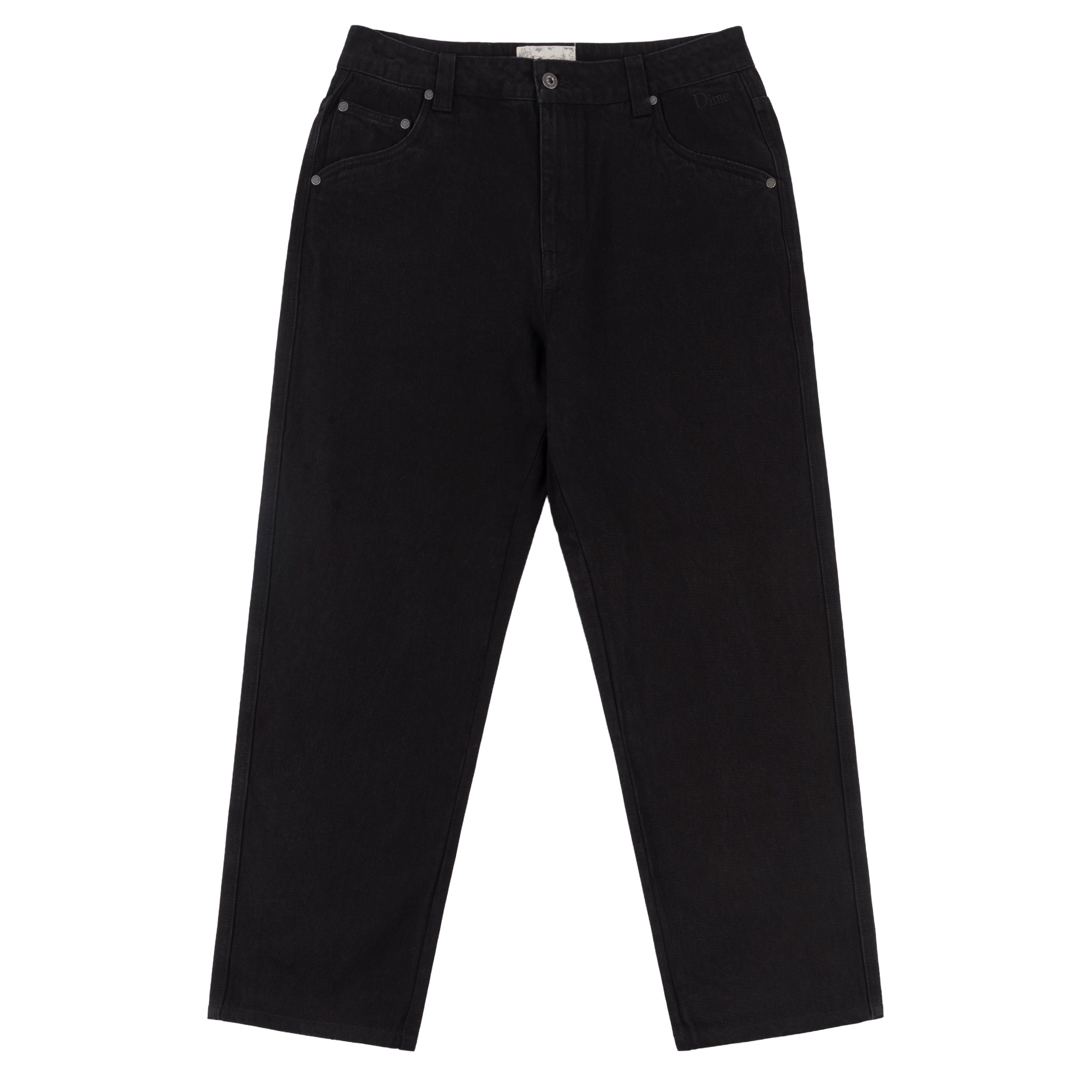 Dime Classic Relaxed Denim Pant - Black