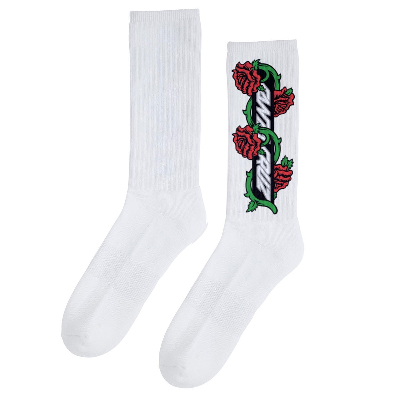 Santa Cruz Crew Socks Dressen Roses Vine