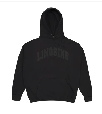Limo Black Vinyl Hooded Sweater - Black