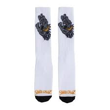 Santa Cruz Slasher Hand Socks - White
