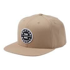 Brixton Oath III Snapback Cap - Sand